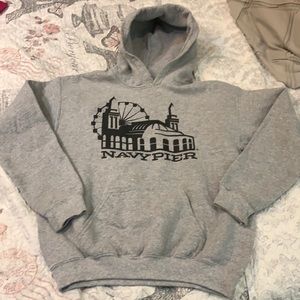 Gray Navy Pier hoodie
